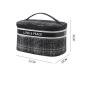 Wholesale Fashion Lattice Makeup Bag Cosmetic Bags Toiletries Organizer Waterproof Females Storage Make Up Cases
