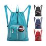 GELORY Customized Drawstring Backpack Outdoor Travel Sport Gym Swimming Bags Mesh Beach String Bag