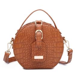 2024 Custom Crocodile Round Purse And Handbag Low MOQ Fashion Designer Handbags Famous Brands