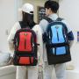 HR138 Unisex Work Travel Large Luggage Backpack Nylon Outdoor Leisure Hiking Storage Bag Waterproof Laptop Pocket Backpack