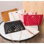 HR211 Female Trendy Geometric Pattern Chain Tote Bag Single Shoulder Crossbody Women's Bag PU Versatile Handheld Shopping Bag