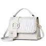 OEM Low MOQ Handbag Custom logo I speak Fluent French Vegan Leather PU Fashion Ladies Handbags 2022 Totes