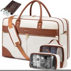 LOVEVOOK waterproof 4pcs Gym Duffel Bag for Men Women Weekender Travel Bag Carry On Overnight Duffle Bag with Laptop Compartment