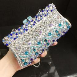 Diamond luxury design banquet handbag women's full rhinestone fashion evening Clutch Bag shinny Crystal Party Purse