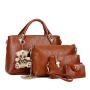KBW648 Women Bag New Fashion Casual Bear Four Sets of Mother Bag Single Shoulder Crossbody Handbag