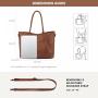 LOVEVOOK 2024 new leather Woven Bag large capacity fashion Vegan purses for school work daily use women office tote shoulder bag