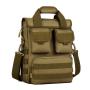 Unisex Tactical Reconnaissance Bag A4 Commuting Shoulder Crossbody Handbag for Men and Women with Durable Zipper Closure