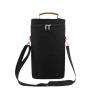 Insulated Two Bottle Wine Cooler Bag With Handle Portable Shoulder Bag Custom Logo
