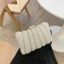 2024 New Pearl Rhinestone Flash Handbag Banquet Party Wedding Women Evening Bag Elegant Fashion Lady Purse Bags