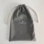 Small Grey Cotton Draw String Bags