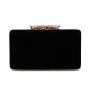 New product box clutch evening bag diamond butterfly banquet evening dress handbag elegant velvet black evening party bags