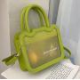 Custom Transparent PVC Window Ita Bag Luxury PU Ita Bags OEM ODM Customized Design Fashion Handbags
