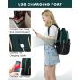 LOVEVOOK 2023 Outdoor Sports Nylon Waterproof USB Back pack Hiking Travelling Picnic Men Women School Laptop Backpack bag