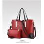 CCF132 New Fashion PU Leather Women Bags Stone Pattern Handbag Sets 2 Pieces Lady Hand Bags Crossbody Shoulder Tote Handbag