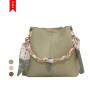 New Trending Shoulder Bag Bolsos Solid Color Bucket Bag With Silk Scarf Crossbody Bags For Women