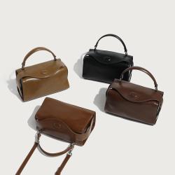 2024 Soft leather women's handbag Pillow bag Simple fashion large capacity high quality ladies bag
