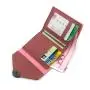 low price Hot Selling Simple Cute Short Wallet Three-fold Small Coin Purse Multi-function Solid Color Wallet For Women