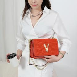 Eye-Catching Diamonds Ladies Shoulder Bags 2024 Side Bags For Girls crossbody Chain designer ladies bags factory supplier 24 cm
