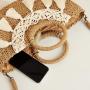 ZWY328 Summer Beach Vacation Ladies Straw Bag Tassel New Circle Handbag Woven Bag Wholesale Eco-friendly Shoulder Crossbody Bag