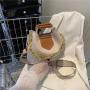 2023 New Korean Version Of Fashion Small Square Bag Trend Texture Chain Single Shoulder Bucket Bag Pu Leather Zipper Handbag