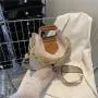 2023 New Korean Version Of Fashion Small Square Bag Trend Texture Chain Single Shoulder Bucket Bag Pu Leather Zipper Handbag
