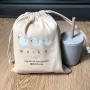 Promotional Natural Cotton Bottle Packaging Bag Natural Coffee Packing Pouch