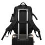 XL076 16IN Durable Computer Bag With USB  Waterproof Wearable Multicard Slot Backpack Expandable Large Capacity Shoulder Bag