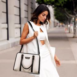 LOVEVOOK Custom logo PU Leather Work Tote Shoulder Bags for Shopping Date Crossbody Bag Purses and Handbags for Women