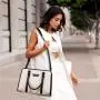 LOVEVOOK Custom logo PU Leather Work Tote Shoulder Bags for Shopping Date Crossbody Bag Purses and Handbags for Women