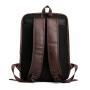 Men's Backpack Computer Bag PU Leather Business Student Backpack Large Capacity Business Trip Customs Travel Bag