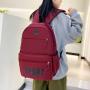 ZR843 Schoolbag New Backpack Fashion High Capacity Unisex Computer Laptop Bag Nylon High School Students Letter Backpack Sport