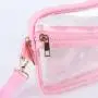 Keymay Custom Candy Color Adjustable Shoulder Strap Multiple Pockets Women's Chest Bags Waterproof Belt Bag Clear Fanny Pack