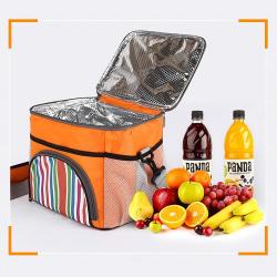 custom waterproof portable lunch box tote shoulder hot cold thermal insulated food delivery bag with food container
