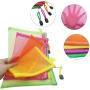 Gelory Zipper Mesh File Bags Folder Document Pockets Nylon Pencil Case Cosmetic Storage Office Pouch Holder
