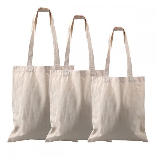 Custom Design  Reusable Cotton Canvas Beach Bag For Women Canvas Tote Shopping Cloth Handle Dust Cotton Bags