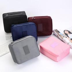 Custom  Logo oxford  Travel large capacity toiletry bag convenient multifunctional makeup storage bag