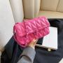 Summer Texture Small Female 2024 New Style Matching Diamond Chain Crossbody Popular Single Shoulder Small Square Bag