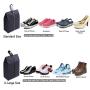 New Arrivals Black Portable Compressed Travel Waterproof Shoe Bag Zipper Storage Pouch Bags