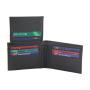 Bifold Wallet With Flap ID Window Top Grain Leather Wallet for Men RFID Blocking Leather Billfold