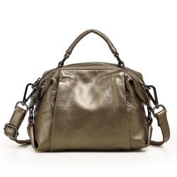 2024 Custom Luxury Genuine Leather Boston Bags Handbags For Women With Shoulder Strap