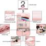 Luxury Canvas Make Up Travel Bag Makeup Brush Pouches Foldable Toiletry Bag  Transparent Unisex Makeup Box Packaging