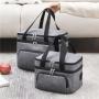 Insulated Portable Lunch Bag Thermal Insulated  Oxford Cloth Crossbody Handbags