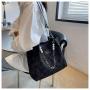 2024 New Summer Large Capacity Advanced Texture Women's Shoulder Bag Fashionable Tote Bag for College Students Ladies