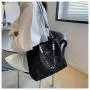 2024 New Summer Large Capacity Advanced Texture Women's Shoulder Bag Fashionable Tote Bag for College Students Ladies