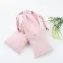 Wholesale Hot Stamping Suede Pouch Drawstring Dust Bag Pink Suede Gift Bag For Jewelry