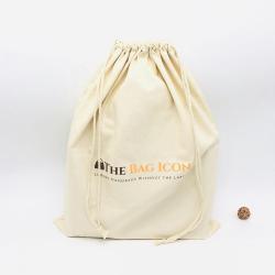 Eco-Friendly Cotton Dust Bag Drawstring Custom Logo Printed Muslin Travel Shopping Promotion Bag For Handbag