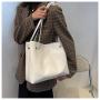 High Quality 2024 Lady Bucket Handbags New Shoulder Large Capacity Workplace Bag Crossbody Simple Shoulder Crossbody Bag PU Bag