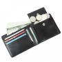 XL296 Best Selling Men's Short Leather Wallet Accept Customized Logo Genuine Leather Soft Comfortable Triple Folding Billfold