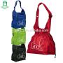 Gelory Wholesale Personalized Recycled Polyester Shoulder Style Drawstring Cinch Custom Logo Women Tote Bags