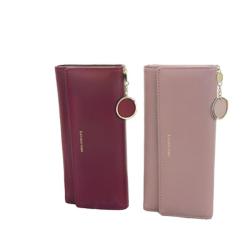 New Style Fashion Fresh Long  Wallets Large Capacity For Women Custom PU Leather Female Card Holder Elegant Ladies Long Wallets